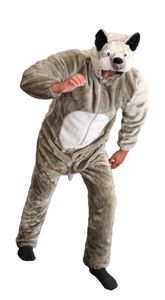 Deluxe Wolf Kostüm Wolfskostüm Damen und Herren, Größe:M