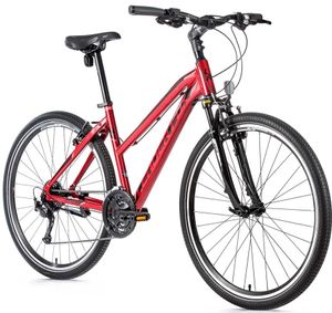 28 Zoll Damen Fahrrad Cross Trekking Modell Toscana Lady 2021 27 Gang Leaderfox RH 20" (50,8 cm) Rot Glanz