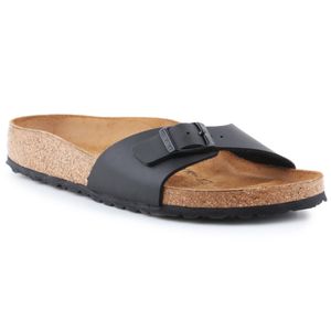 Birkenstock Madrid Birko-Flor schwarz schmale Weite Gr. 40