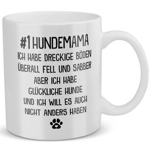 22Feels Beste Hundemama Tasse Hund Frauchen Geschenk Frauen Hundeliebe Welpe Kaffeetasse Haferl Geschenkidee Geburtstag Muttertag Weihnachten