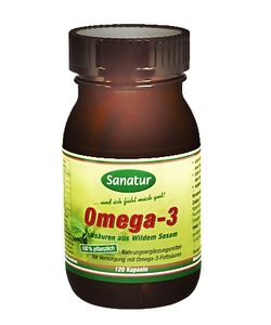 Sanatur Omega-3 pflanzlich - aus wildem Sesam 120 Kapseln