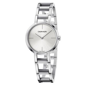 Calvin Klein Women's Cheers Silver Dial Stainless-Steel Bracelet Watch K8N23146
