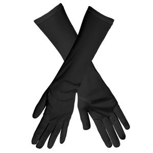 Lange Schwarze Handschuhe (40cm)