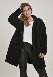 Urban Classics Ladies - Płaszcz OVERSIZED SHERPA czarny - XL