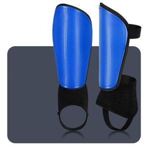 Schienbeinschoner Fußball Schienbein Guards Schienbein Pads für Fußball mit Knöchelschutz,Verstellbaren Riemen,Fußballausrüstung XL Blau