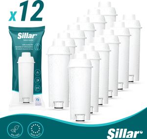 Sillar 12 Pack Wasserfilter für Delonghi Kaffeemaschinen DLSC002, SER3017 & 5513292811 - Kompatibel mit ECAM, ESAM, ETAM Serie |
