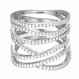 Esprit Jewel brilliance glam ESRG92533A Ring Mit Zirkonen, Ringgröße:53 / 6.5 / S / 17mm