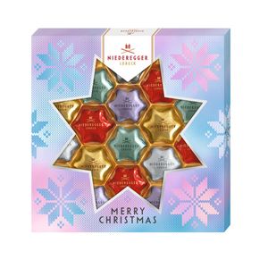 Niederegger Pralinen Zartbitter und Vollmilchschokolade Sterne 250g