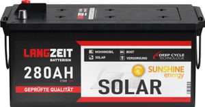 Langzeit Solarbatterie 280Ah 12V Wohnmobil Batterie Bootsbatterie Batterie 230Ah 250Ah Langzeit Solarbatterie 280Ah 12V Wohnmobil Batterie Bootsbatterie Batterie 230Ah 250Ah