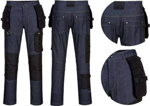 Strečové pracovné nohavice KX3 denim holsters EU 50 88 CM PORTWEST 34"