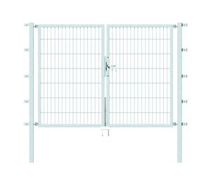 Alberts Doppeltor Flexo mit Zubehör | feuerverzinkt | Breite 2 m |  Höhe 140 cm