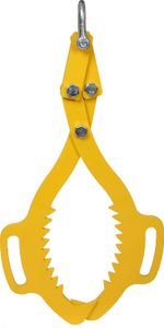 Lesnické kleště Wiltec pro kmeny stromů do 520 mm, tažná síla 500 kg, kleště na dřevo, zvedací kleště, balicí kleště se 2 upínacími trny