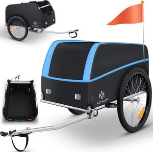 KESSER® Fahrradanhänger Lastenanhänger Transportanhänger Hochdeichsel mit Kupplung, Inkl. Abdeckung Klappfunktion Hochdeichsel Anhänge für Fahrrad Transportbox mit 120 Liter Max. 40 kg KESSER® Fahrradanhänger Lastenanhänger Transportanhänger Hochdeichsel mit Kupplung, Inkl. Abdeckung Klappfunktion Hochdeichsel Anhänge für Fahrrad Transportbox mit 120 Liter Max. 40 kg