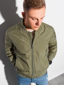 Ombre Clothing Męska przejściowa kurtka bomber Higgs zielona XL