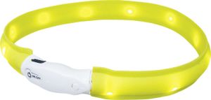 Nobby LED Leuchthalsband Visible breit gelb