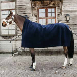 Kentucky Horsewear Fleecedecke Square Heavy - Marineblau