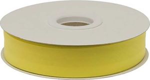 20m Schrägband PolyBaumwolle unifarben 20mm breit gefalzt Einfassband Farbwahl, Farbe:gelb