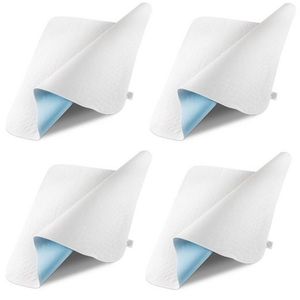 Sensalou Inkontinenz Unterlage Bett Auflage Matratzen Schutz waschbar weiß - 50 x 70 cm - 4er Pack