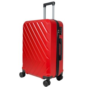 My Travel Bag 1010 Reisekoffer Koffer ABS Hartscharlenkoffer Trolley Rot L
