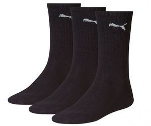 PUMA SPORT 3-pack pánske športové ponožky, ponožky:39-42, PUMA farby:Black