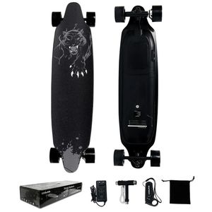 Cool & Fun Elektro Skateboard mit Drahtloser Bluetooth Fernsteuerung,Elektro-Longboard E Skateboard für Erwachsene & Jugendliche