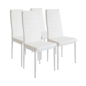 4x Esszimmerstuhl Set Stühle Küchenstuhl Hochlehner Wartezimmer Stuhl B-Ware 