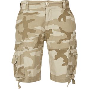 Brandit - Vintage Shorts Classic Sandstorm 2002 Pants Cargo Bermuda kurze Hose Military Beige Camou Größe L