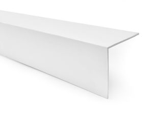QUEST PVC PVC Winkelprofil, Selbstklebend Kantenschutz, Eckenschutz, weiß, 25x25mm, 150cm