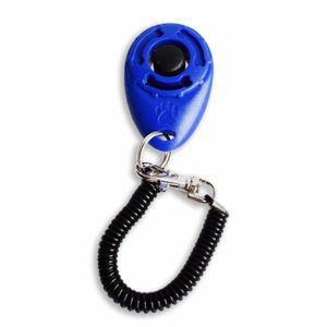 Klicker Training Hund in blau