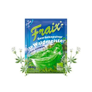 FRAIX Getränkepulver Waldmeister, 25er Pack (25 x 100g) Frutti Instantpulver Vorteilspack
