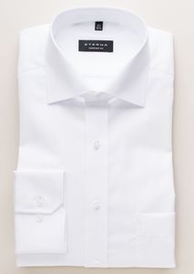 Eterna - Comfort Fit - Bügelfreies Herren Langarm Hemd (1100 E19K), Größe:40, Farbe:Weiß (00)