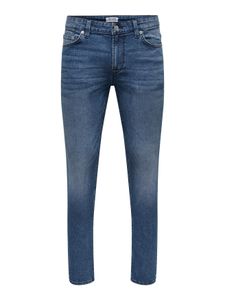 Herren O&S Slim Fit Jeans Basic Hose Stoned Washed Denim Pants ONSLOOM NEU -