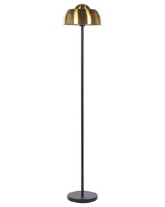 BELIANI Stehlampe Gold / Schwarz 148 cm aus Stahl mit langem Kabel mit Schalter rund Industrie Look Modernes Design