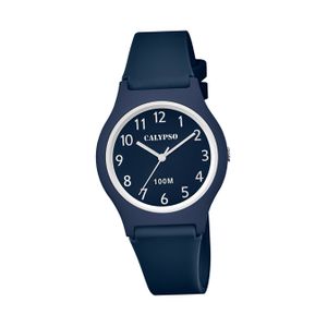 Calypso Kunststoff Jugend Uhr K5798/4 Analog Armbanduhr dunkelblau D2UK5798/4