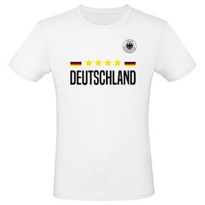 WM EM Fan Shirt Deutschland 100% Baumwolle T-Shirt Fanartikel Herren Damen Fan-Shirt , Größe wählen:M, Motiv wählen:Team Deutschland 9