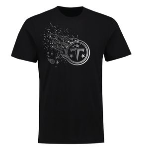 NFL Tennessee Titans Shatter Graphic Logo Football Shirt schwarz (XXL)