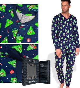 Cornette - Herren Pyjama aus Baumwolle, Schlafanzug für Männer als Geschenk, XL