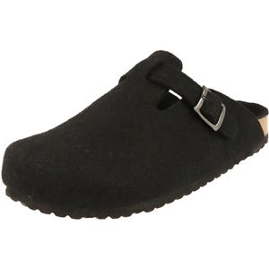 Supersoft Herren Schuhe 511-064 Hausschuhe klassische Filz Pantoffeln schwarz