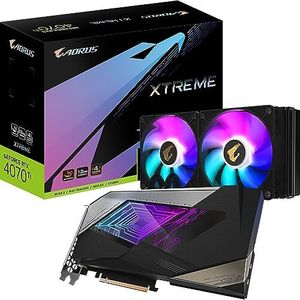 GIGABYTE AORUS GeForce RTX 4070 Ti Xtreme Waterforce Grafikkarte - 12GB GDDR6X, 1x HDMI, 3x DP