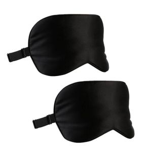 INF Schlafmaske, 100% Reine Seide, verstellbare Augenbinde für Reise Zuhause 2er-Pack