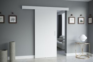 Minio, izbové dvere, posuvné dvere "SALWADOR I", 90 cm, biela farba