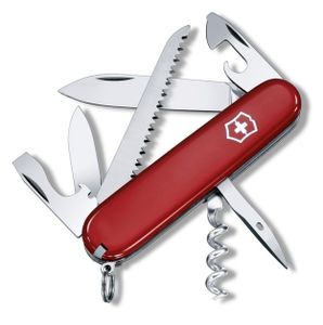 Victorinox Camper Taschenmesser mit 13 Funktionen in Rot Rot