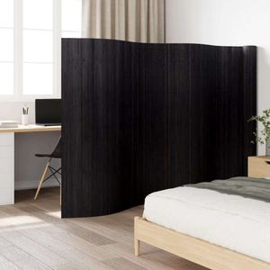 vidaXL Ekran czarny 165x800 cm bambusowy
