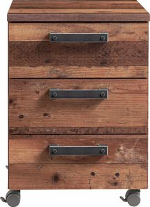 Rollcontainer CLIF 3 Schubladen Optik: Old Wood Vintage von Forte
