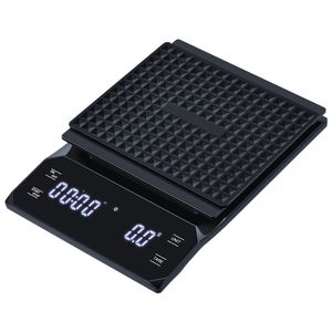 Handfilter Kaffeewaage mit hoher Präzision und Timer – Kompakte elektronische Waage für Kaffee und Kochen – Ideal für Zuhause und Geschäft – Schwarz.