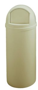 RUBBERMAID Marshal® Abfallcontainer 56,8 l in Beige oder Schwarz aus Polyethylen, Farbe:Beige