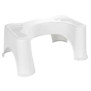 WENKO Secura WC stolička - WC stolička, pomôcka na ľahké vyprázdňovanie, plast, 48 x 20,5 x 33,5 cm, biela