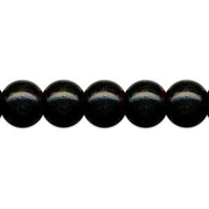 85 Holzperlen  8mm Perlen  basteln schwarz