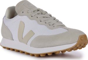 Veja Rio Branco Alveomesh Frauen Schnürung Recycelte Polyester Turnschuhe Weiß Grau – 3 Großbritannien - 36 EU - 5 US / Weiß grau