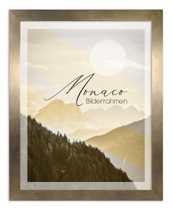 Bilderrahmen Monaco - 60x90 cm, BronzeNachbildung, 1 mm Kunstglas klar